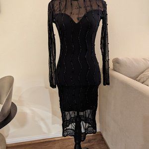 Black evening dress